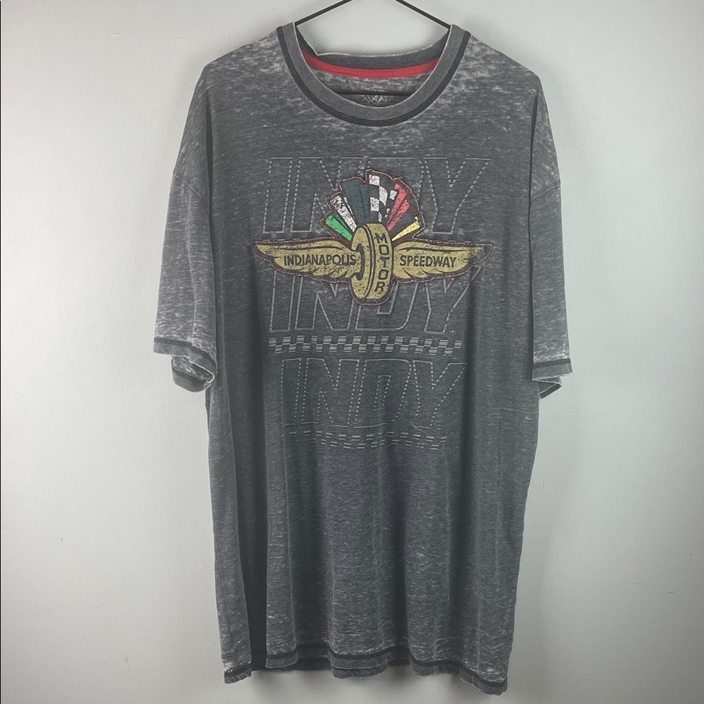 Indianapolis Motor Speedway Burnout Gray T-Shirt Size XL